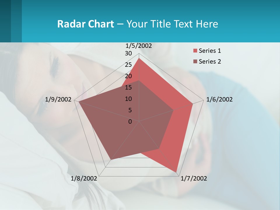 A Woman Laying On A Bed With A Pillow PowerPoint Template
