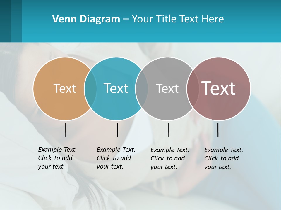 A Woman Laying On A Bed With A Pillow PowerPoint Template