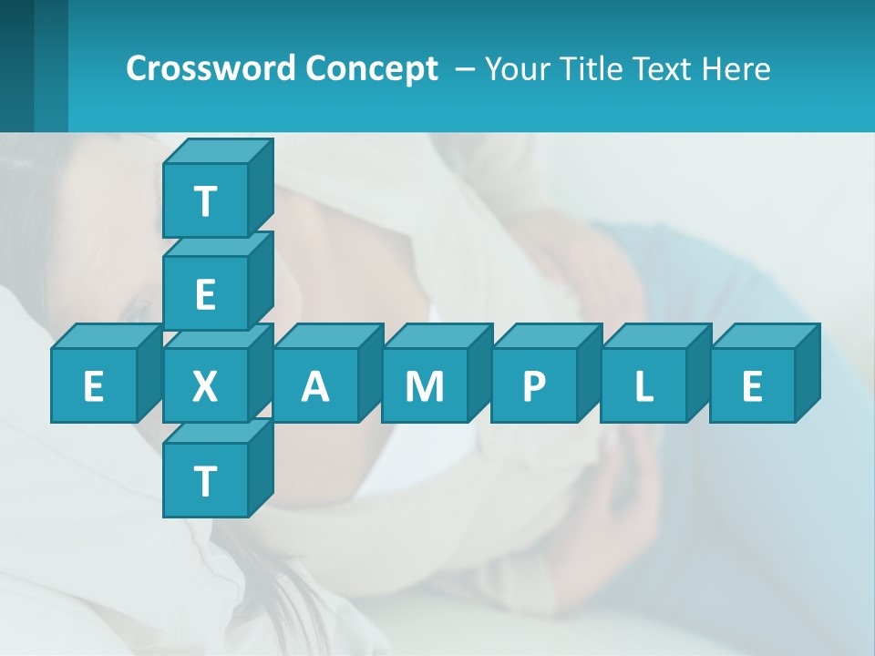 A Woman Laying On A Bed With A Pillow PowerPoint Template