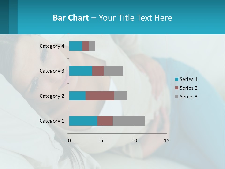 A Woman Laying On A Bed With A Pillow PowerPoint Template