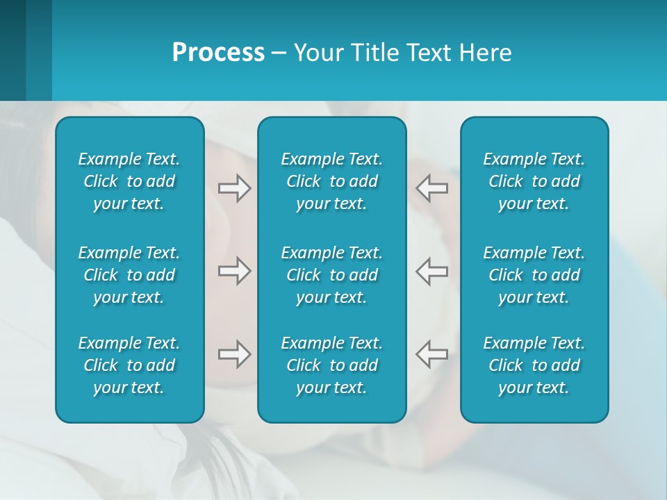 A Woman Laying On A Bed With A Pillow PowerPoint Template
