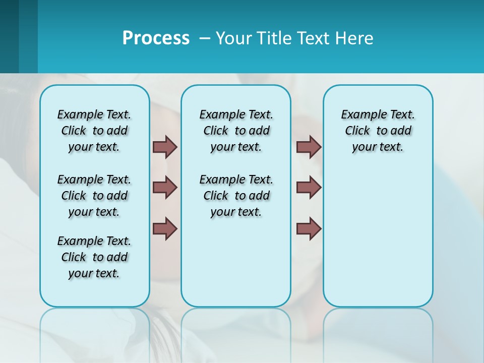 A Woman Laying On A Bed With A Pillow PowerPoint Template