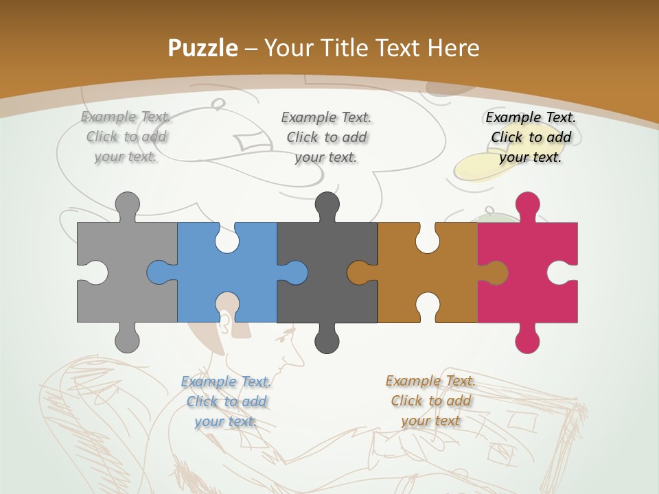 A Woman Sitting In Front Of A Laptop Computer With A Thought Bubble Above Her Head PowerPoint Template