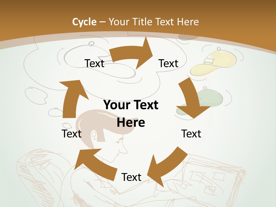 A Woman Sitting In Front Of A Laptop Computer With A Thought Bubble Above Her Head PowerPoint Template