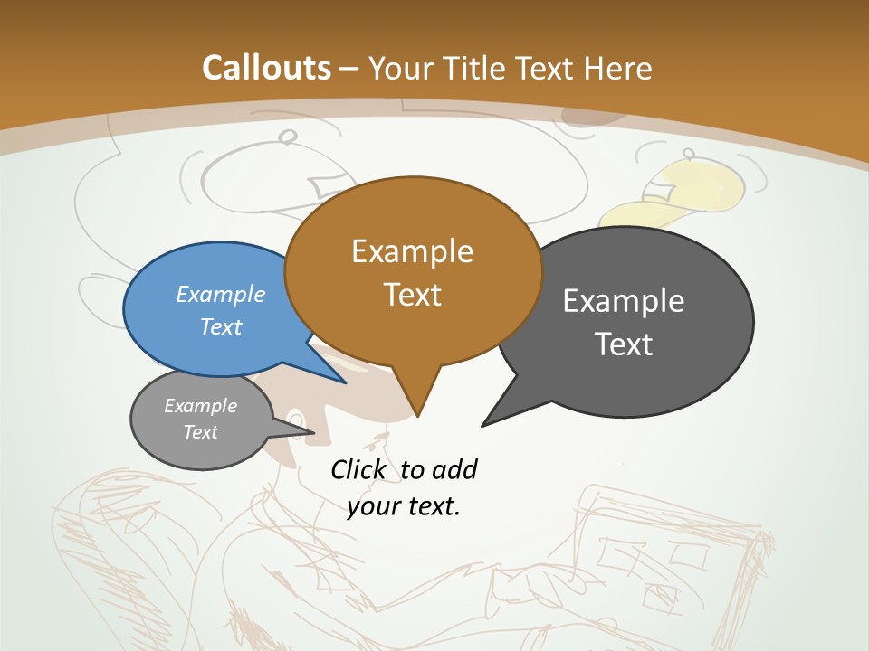 A Woman Sitting In Front Of A Laptop Computer With A Thought Bubble Above Her Head PowerPoint Template
