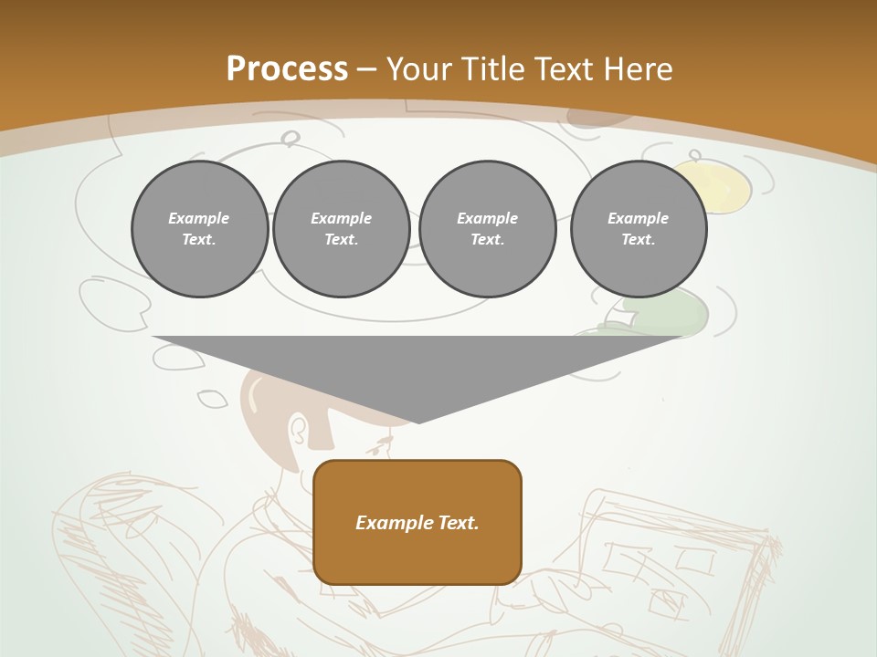 A Woman Sitting In Front Of A Laptop Computer With A Thought Bubble Above Her Head PowerPoint Template