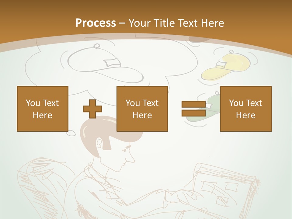 A Woman Sitting In Front Of A Laptop Computer With A Thought Bubble Above Her Head PowerPoint Template