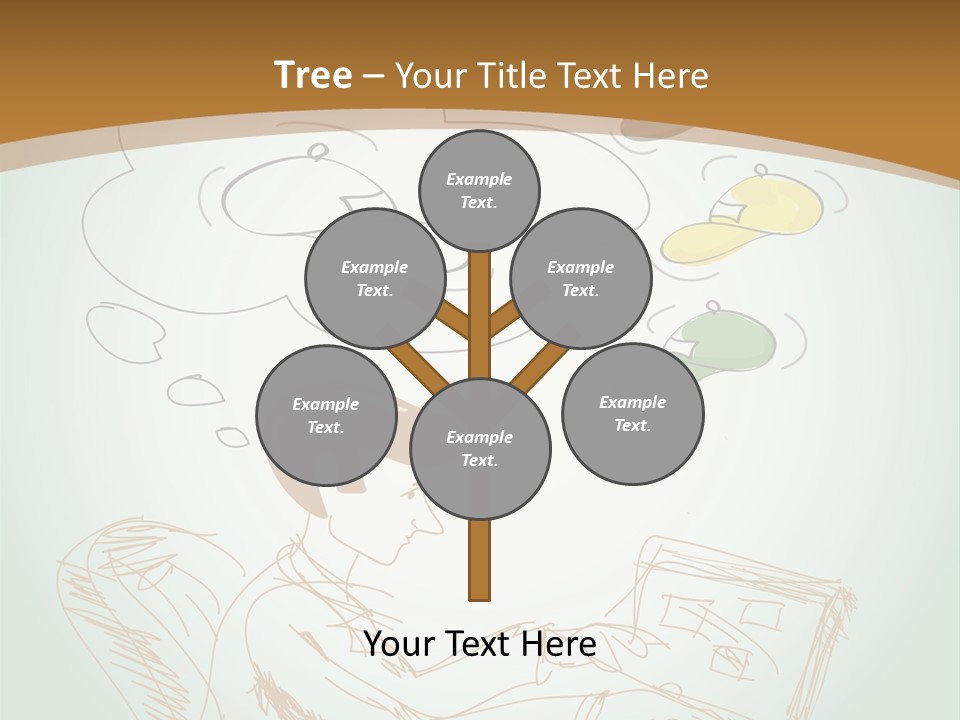 A Woman Sitting In Front Of A Laptop Computer With A Thought Bubble Above Her Head PowerPoint Template