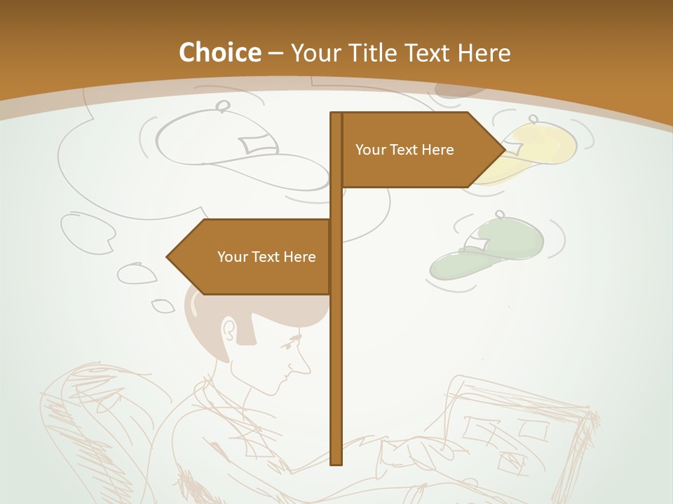 A Woman Sitting In Front Of A Laptop Computer With A Thought Bubble Above Her Head PowerPoint Template