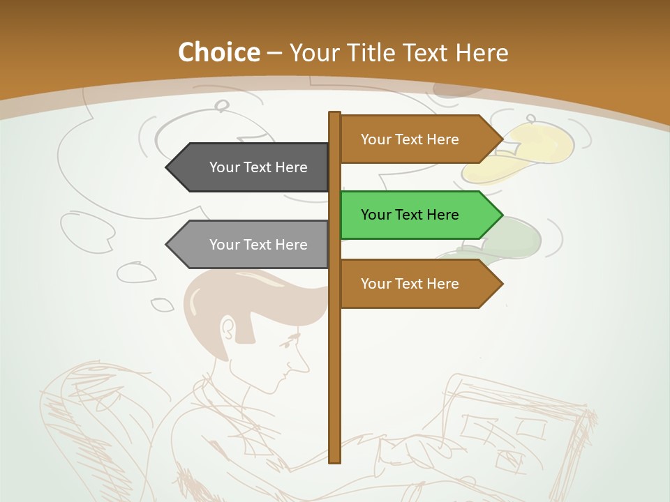 A Woman Sitting In Front Of A Laptop Computer With A Thought Bubble Above Her Head PowerPoint Template