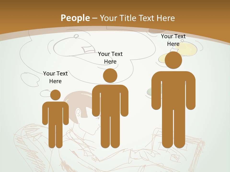 A Woman Sitting In Front Of A Laptop Computer With A Thought Bubble Above Her Head PowerPoint Template