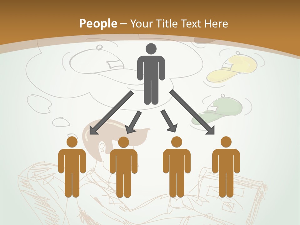 A Woman Sitting In Front Of A Laptop Computer With A Thought Bubble Above Her Head PowerPoint Template