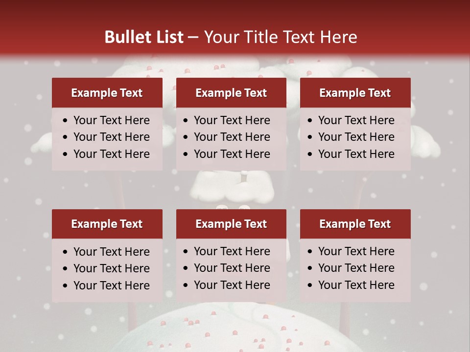 A House On Top Of A Snow Covered Hill PowerPoint Template