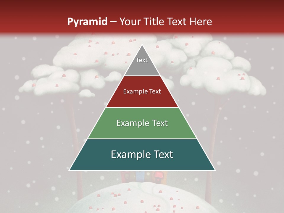 A House On Top Of A Snow Covered Hill PowerPoint Template