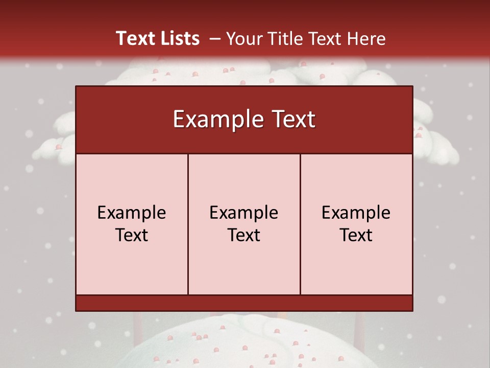 A House On Top Of A Snow Covered Hill PowerPoint Template