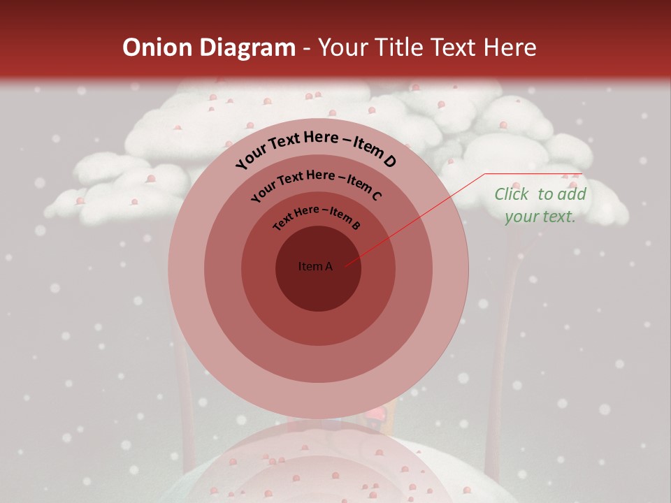 A House On Top Of A Snow Covered Hill PowerPoint Template