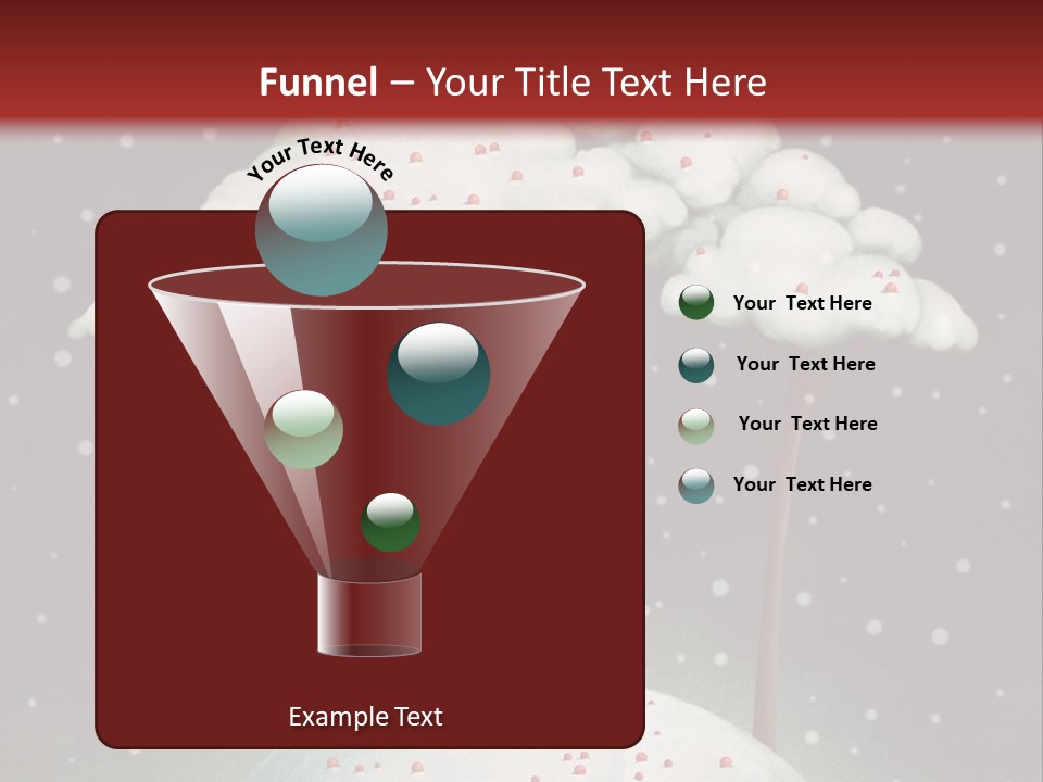 A House On Top Of A Snow Covered Hill PowerPoint Template