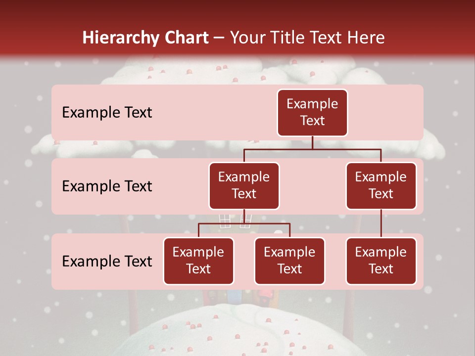 A House On Top Of A Snow Covered Hill PowerPoint Template