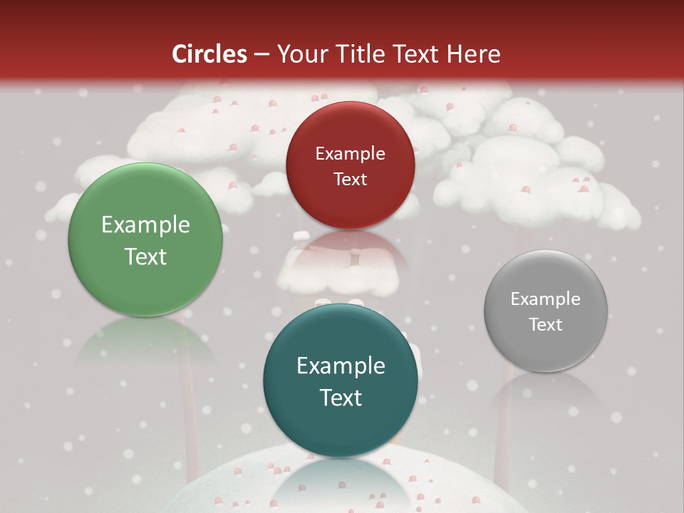 A House On Top Of A Snow Covered Hill PowerPoint Template