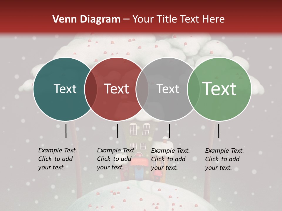 A House On Top Of A Snow Covered Hill PowerPoint Template