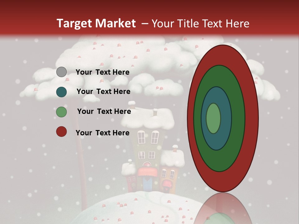 A House On Top Of A Snow Covered Hill PowerPoint Template