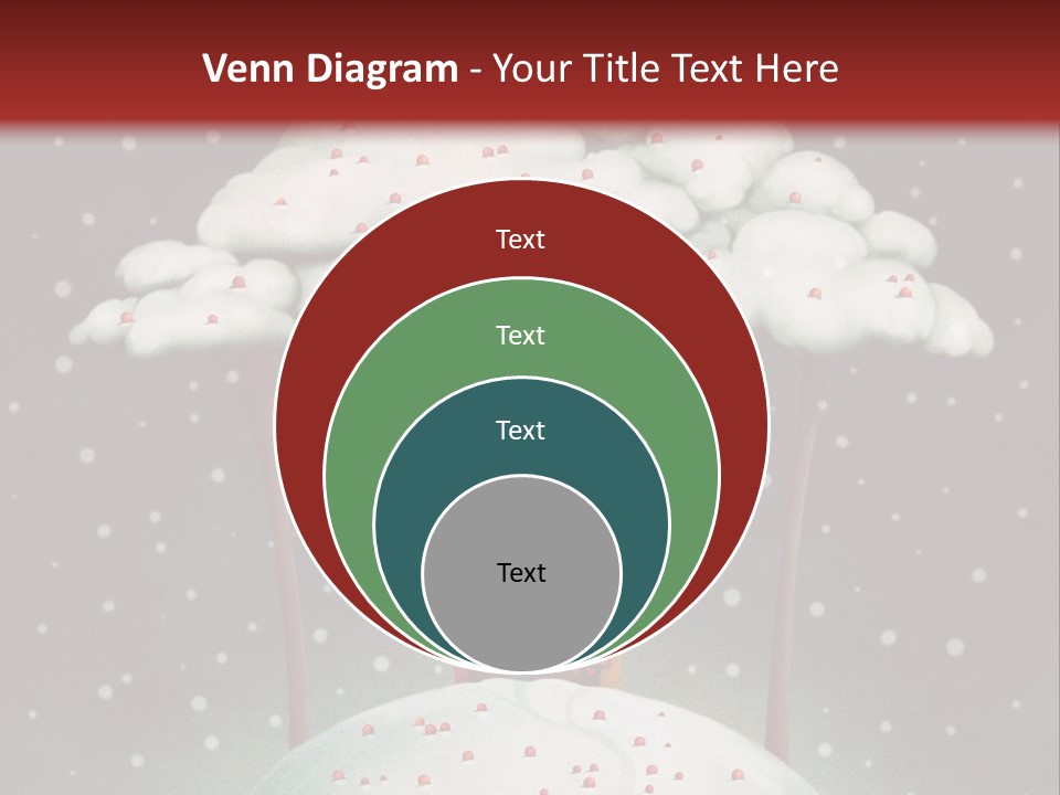 A House On Top Of A Snow Covered Hill PowerPoint Template