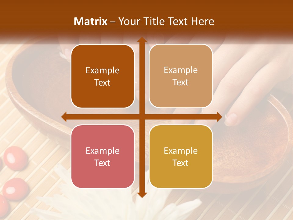 A Person With Their Hands On A Wooden Tray PowerPoint Template