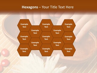 A Person With Their Hands On A Wooden Tray PowerPoint Template