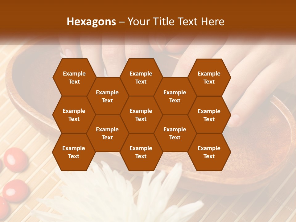 A Person With Their Hands On A Wooden Tray PowerPoint Template