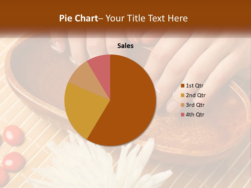 A Person With Their Hands On A Wooden Tray PowerPoint Template