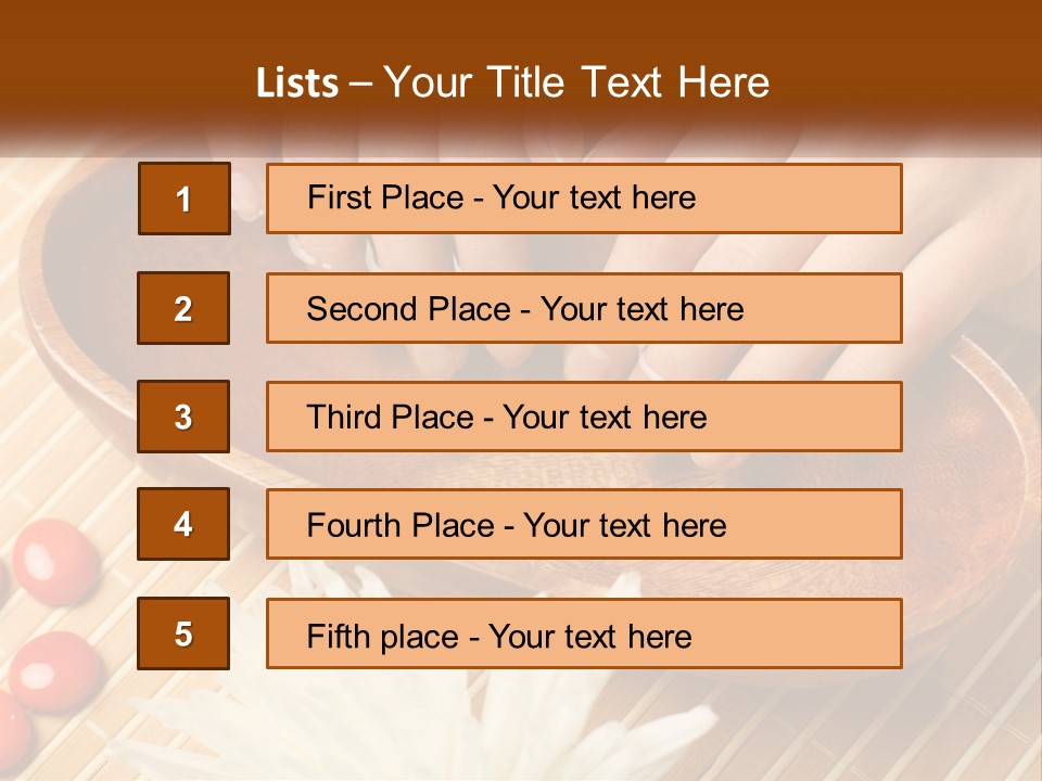 A Person With Their Hands On A Wooden Tray PowerPoint Template
