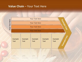 A Person With Their Hands On A Wooden Tray PowerPoint Template