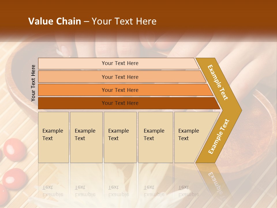 A Person With Their Hands On A Wooden Tray PowerPoint Template