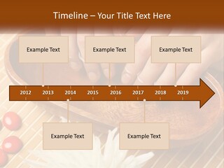 A Person With Their Hands On A Wooden Tray PowerPoint Template