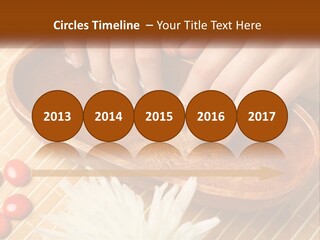 A Person With Their Hands On A Wooden Tray PowerPoint Template