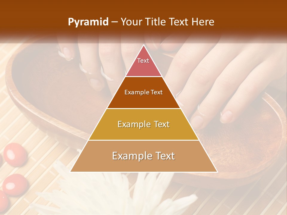 A Person With Their Hands On A Wooden Tray PowerPoint Template