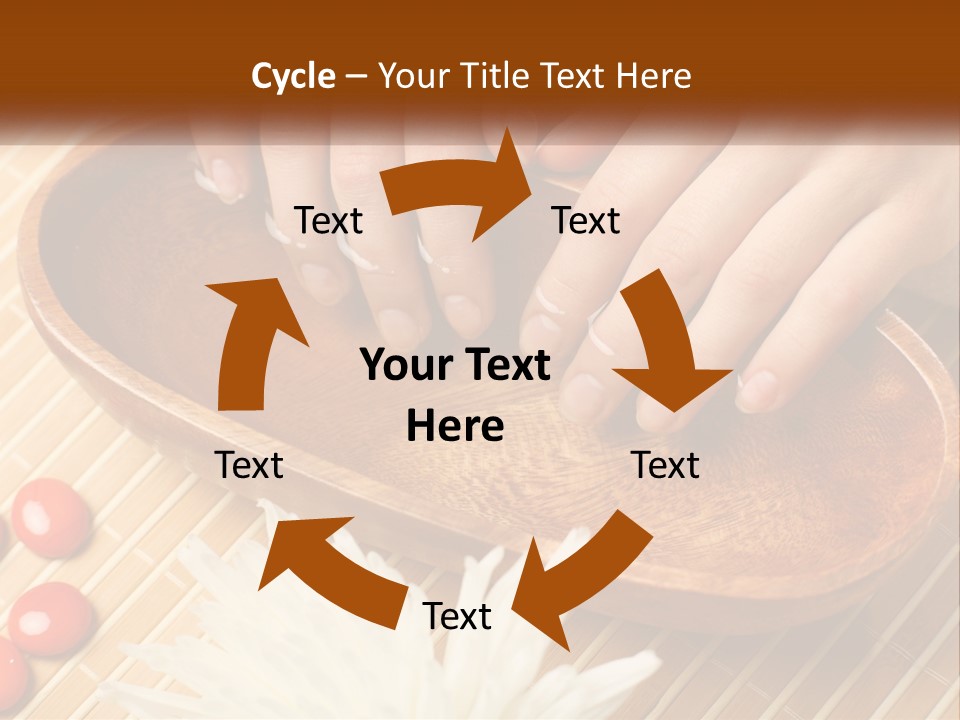 A Person With Their Hands On A Wooden Tray PowerPoint Template