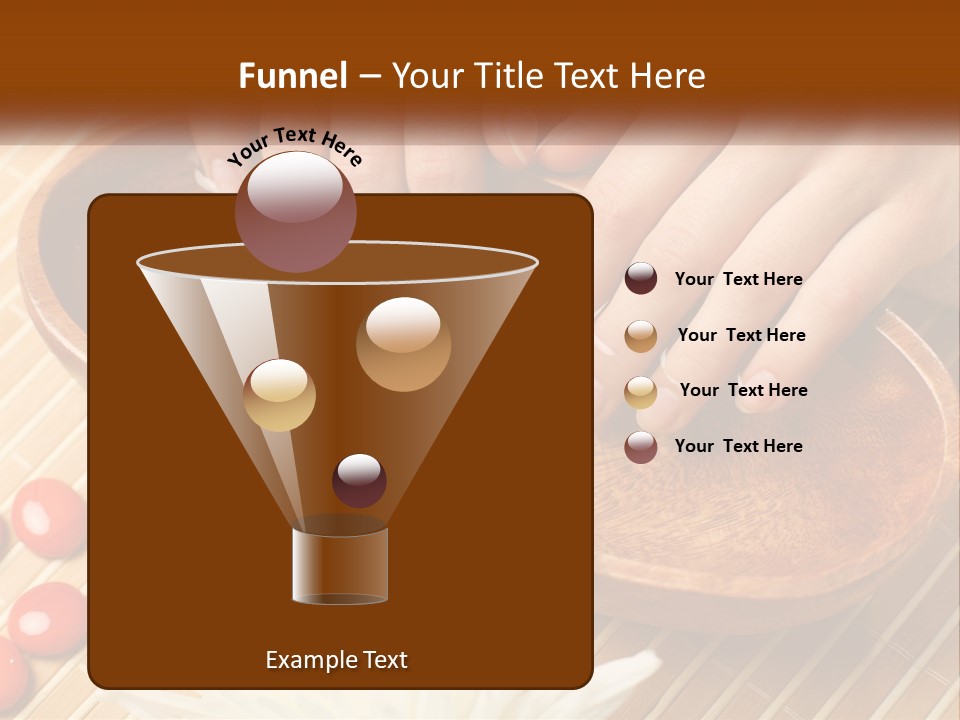 A Person With Their Hands On A Wooden Tray PowerPoint Template