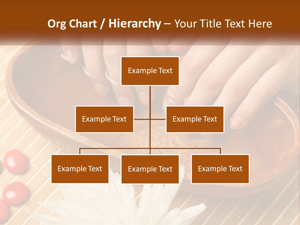A Person With Their Hands On A Wooden Tray PowerPoint Template
