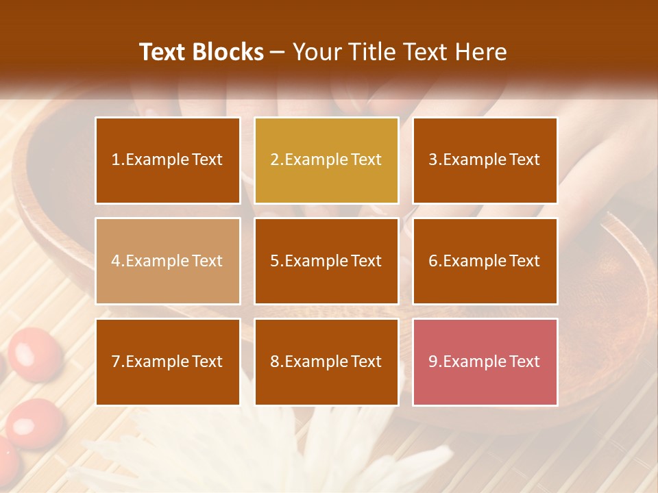 A Person With Their Hands On A Wooden Tray PowerPoint Template