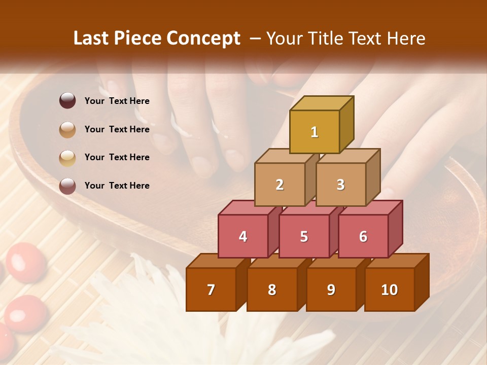 A Person With Their Hands On A Wooden Tray PowerPoint Template