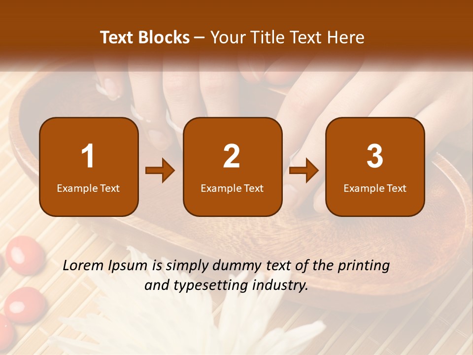 A Person With Their Hands On A Wooden Tray PowerPoint Template