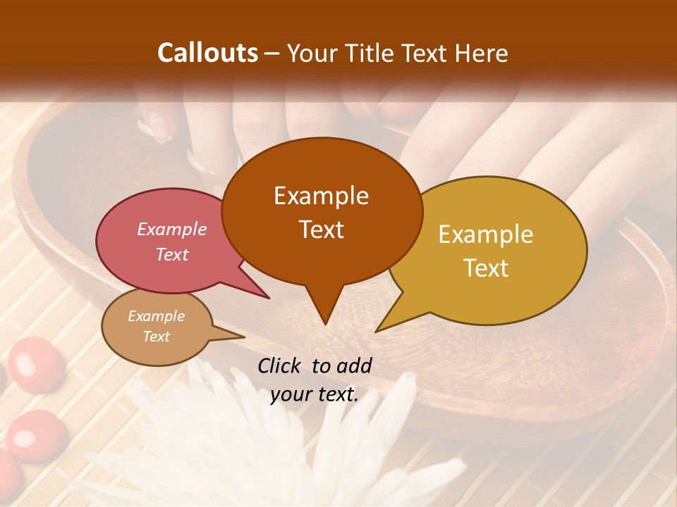 A Person With Their Hands On A Wooden Tray PowerPoint Template