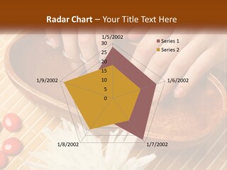 A Person With Their Hands On A Wooden Tray PowerPoint Template