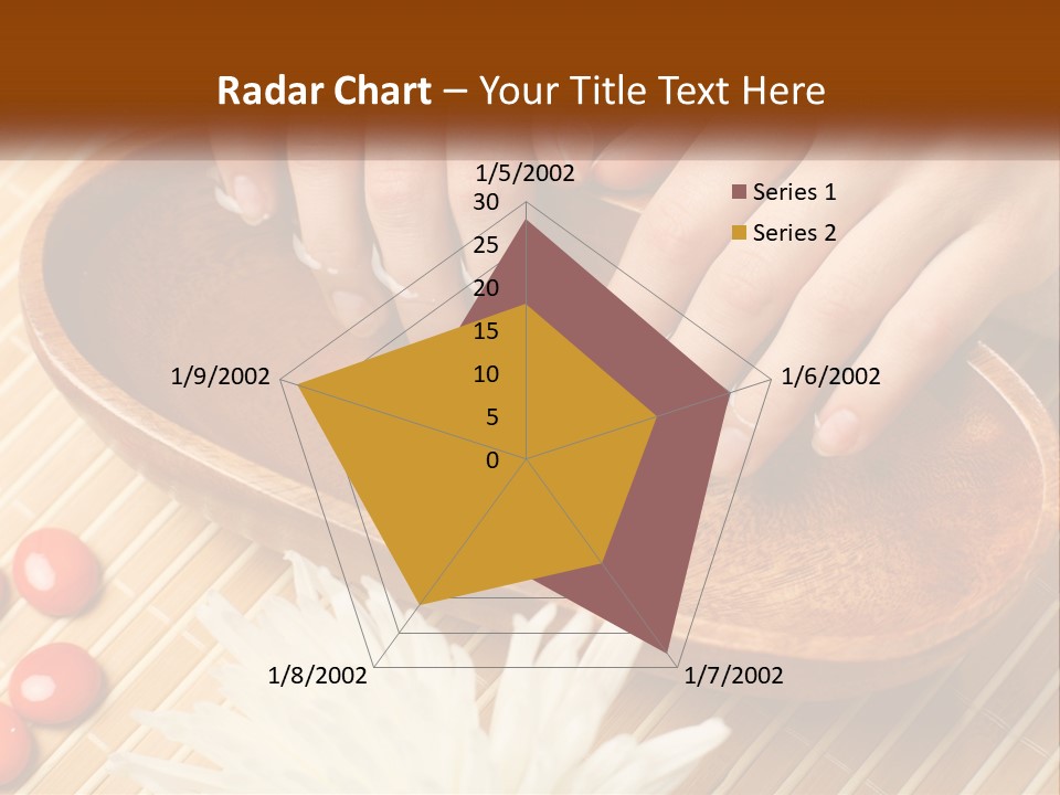 A Person With Their Hands On A Wooden Tray PowerPoint Template