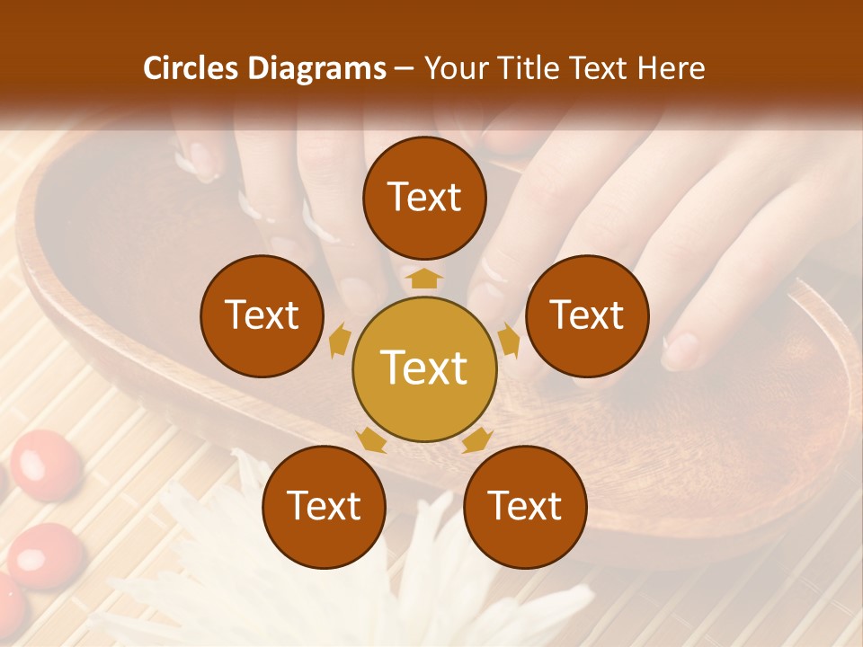 A Person With Their Hands On A Wooden Tray PowerPoint Template