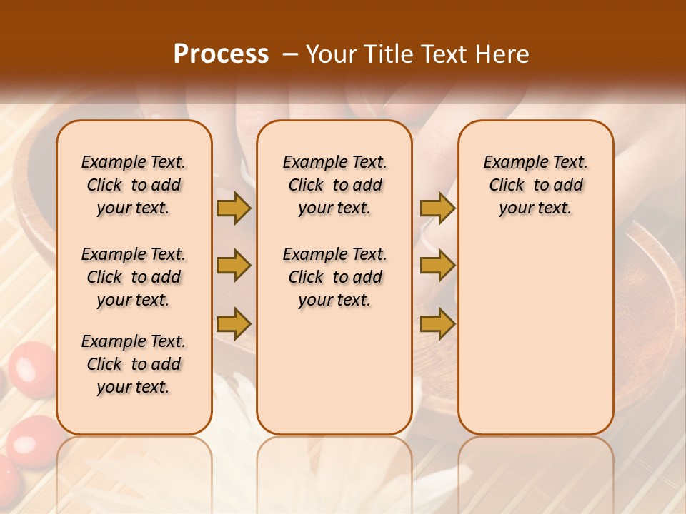A Person With Their Hands On A Wooden Tray PowerPoint Template