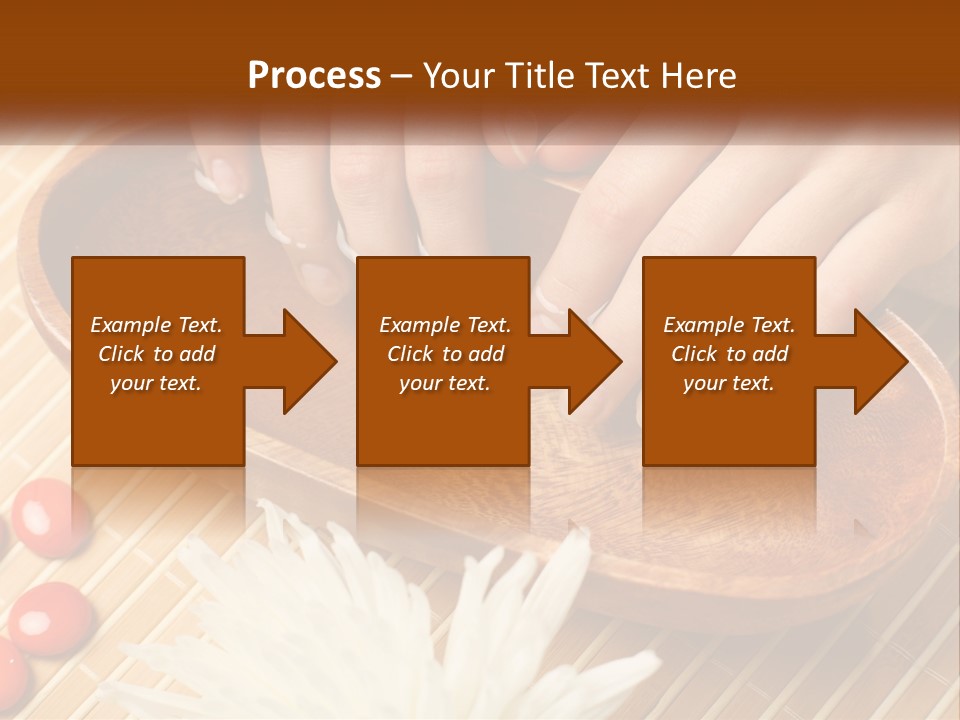 A Person With Their Hands On A Wooden Tray PowerPoint Template