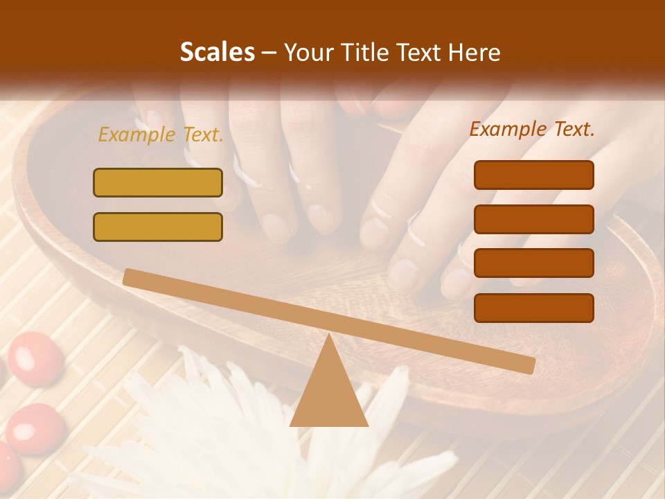 A Person With Their Hands On A Wooden Tray PowerPoint Template