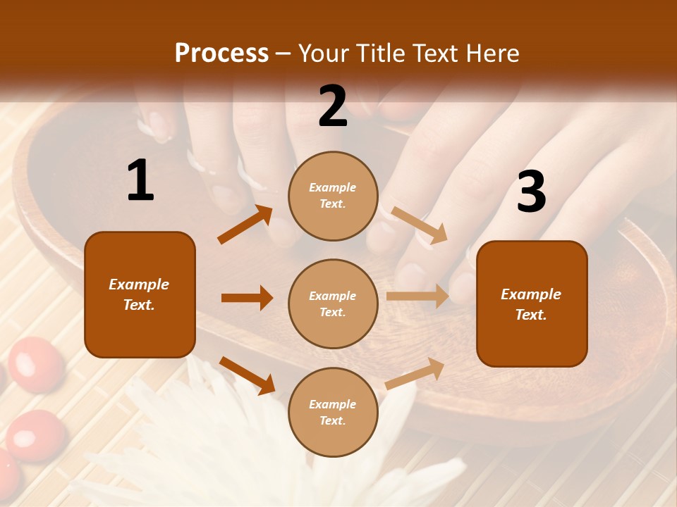 A Person With Their Hands On A Wooden Tray PowerPoint Template